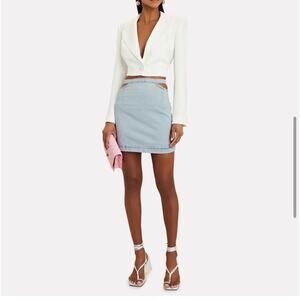 NWT Weworewhat cut out denim skirt Medium